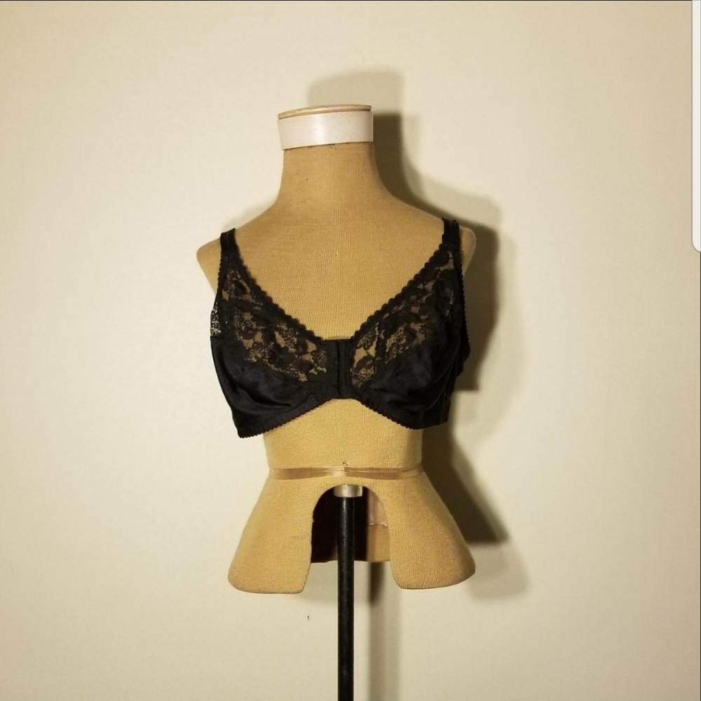 Basic Editions Black Lace Bra 44D
